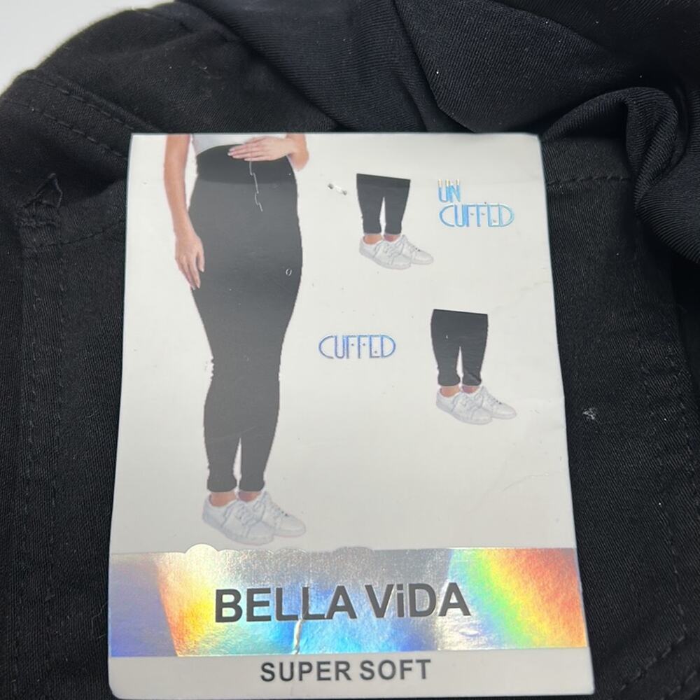 Bellavida Maternity Black NWT Cuffed or Uncuffed Panel Pants Size XL - Picture 12 of 13